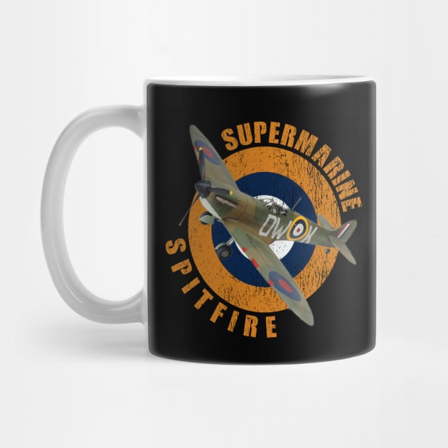 Supermarine Spitfire WW2 Warbirds Warplanes by F&L Design Co.